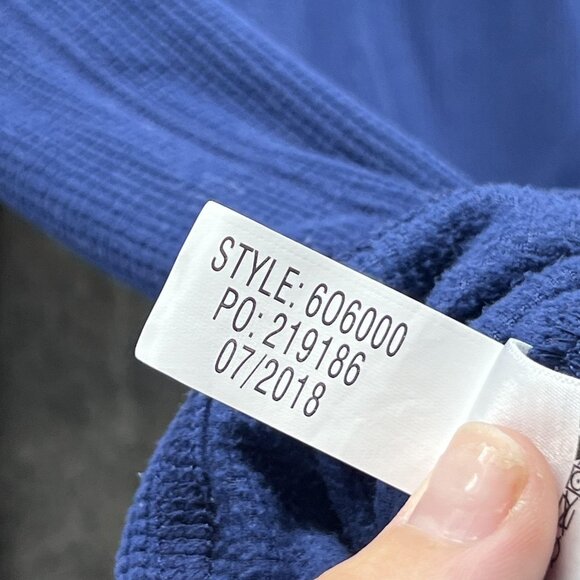 Vineyard Vines Pullover Mens Small Blue 1/4 Zip Waffle Knit Mock Neck Shirt Top - Picture 9 of 12